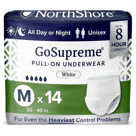 northshore gosupreme pull on underwear|northshore gosupreme overnight incontinence underwear.